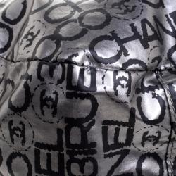 Pre Owned Chanel Dark Silver Vinyl Limited Edition Large Hobo