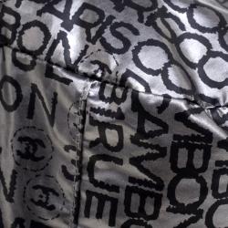 Pre Owned Chanel Dark Silver Vinyl Limited Edition Large Hobo
