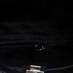 Pre Owned Chanel Black/Silver Stripe Sequins Reissue Shoulder Bag