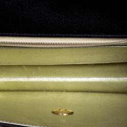 Pre Owned Chanel Black Quilted Satin Classic Flap Crossbody Bag