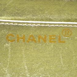 Pre Owned Chanel Black Quilted Satin Classic Flap Crossbody Bag
