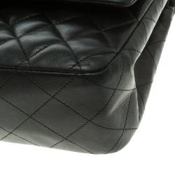 مملوكة مسبقًا Chanel Black Quilted Leather Medium Classic Double Flap Bag