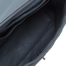 Pre Owned Chanel Grey Calfskin Classic Maxi Flap Bag