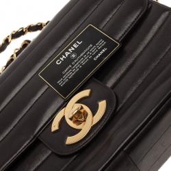 Pre Owned Chanel Black Vintage Horizontal Stitch Bag
