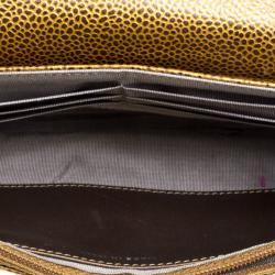 Chanel Gold Leather Halfmoon WOC Bag