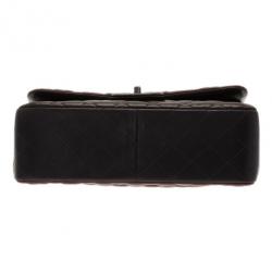 Pre Owned Chanel Tricolor Leather Paris Edinburgh Double Flap Bag