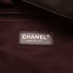 مملوكة مسبقًا Chanel Brown Calfskin and Stingray Jumbo Accordion Bag