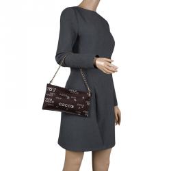 مملوكة مسبقًا حقيبة صغيرة شانيل سلسلة كوكو قماش سوداء