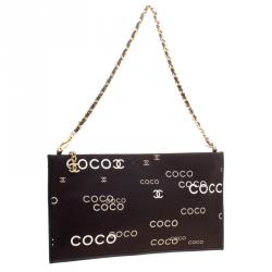 مملوكة مسبقًا حقيبة صغيرة شانيل سلسلة كوكو قماش سوداء