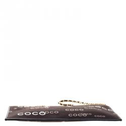 مملوكة مسبقًا حقيبة صغيرة شانيل سلسلة كوكو قماش سوداء