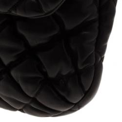 Pre Owned Chanel Black Quilted Bubble Large Flap Bag