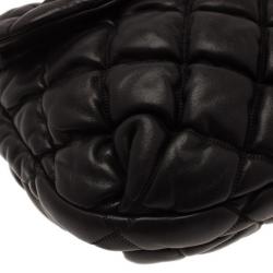 Pre Owned Chanel Black Quilted Bubble Large Flap Bag