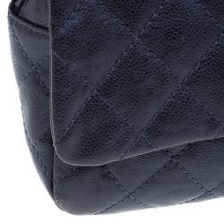 مملوكة مسبقًا Chanel Purple Coated Caviar Flap Bag