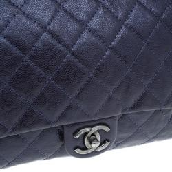 مملوكة مسبقًا Chanel Purple Coated Caviar Flap Bag