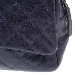 مملوكة مسبقًا Chanel Purple Coated Caviar Flap Bag