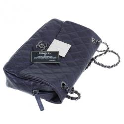 مملوكة مسبقًا Chanel Purple Coated Caviar Flap Bag