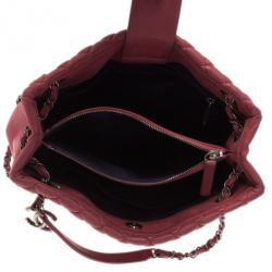 مملوكة مسبقًا Chanel Pink Lambskin Leather New Bubble Medium North-South Tote