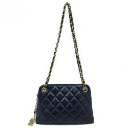 مملوكة مسبقًا Chanel Black Lambskin Vintage Mademoiselle Small Shoulder Bag