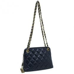 مملوكة مسبقًا Chanel Black Lambskin Vintage Mademoiselle Small Shoulder Bag