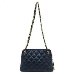 مملوكة مسبقًا Chanel Black Lambskin Vintage Mademoiselle Small Shoulder Bag