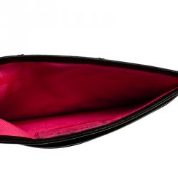 مملوكة مسبقًا حافظة بطاقات شانيل جلد ليغني كيمبون مبطنة سوداء