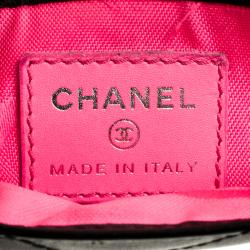 مملوكة مسبقًا حافظة بطاقات شانيل جلد ليغني كيمبون مبطنة سوداء