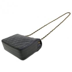 مملوكة مسبقًا Chanel Black Lambskin Single Flap Bag Shoulder Bag