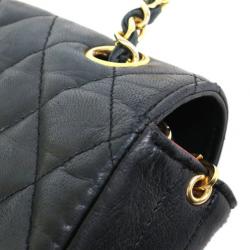 مملوكة مسبقًا Chanel Black Lambskin Single Flap Bag Shoulder Bag