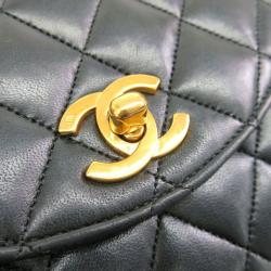 مملوكة مسبقًا Chanel Black Lambskin Single Flap Bag Shoulder Bag