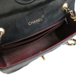 مملوكة مسبقًا Chanel Black Lambskin Single Flap Bag Shoulder Bag