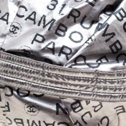 Pre Owned Chanel Grey Coated Canvas Unlimited Ligne Hobo