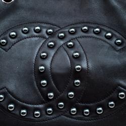 Pre Owned حقيبة شانيل مودرن جلد أسود صغيرة