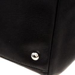 Pre Owned حقيبة شانيل مودرن جلد أسود صغيرة