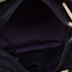 Pre Owned Chanel Red and Purple Canvas Quilted Biarritz Tote