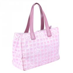 Pre Owned حقيبة يد شانيل ترافل لاين نايلون بنفسجية