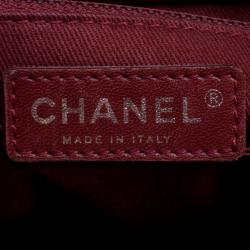 Pre Owned Chanel Grey Quilted Leather CC Bucket Bag
