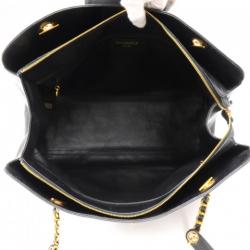 مملوكة مسبقًا Chanel Black Leather XL Supermodel Tote