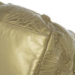 مملوكة مسبقًا حقيبة يد توت شانيل سي هيت جلد ذهبي كبيرة