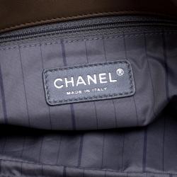 Pre Owned حقيبة كتف شانيل قلاب اوربان داي جلد مبطنة بنية