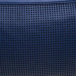 Pre Owned حقيبة كتف شانيل كاميرا جلد أزرق مثقب ببكرة