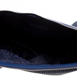 Pre Owned حقيبة كتف شانيل كاميرا جلد أزرق مثقب ببكرة