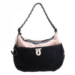 Pre Owned Chanel Multicolor Canvas CC Drawstring Hobo