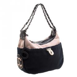 Pre Owned Chanel Multicolor Canvas CC Drawstring Hobo