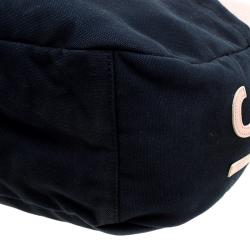 Pre Owned Chanel Multicolor Canvas CC Drawstring Hobo