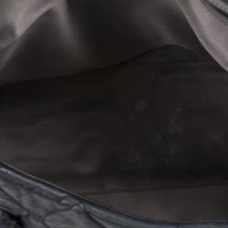 Pre Owned Chanel Black Quilted Bubble Jumbo Flap