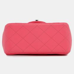 مملوكة مسبقًا حقيبة شانيل كتف سلسلة صغيرة ماتلاسيه علامة كوكو جلد حملان