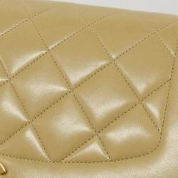 Pre Owned Chanel Lambskin Shoulder Bag