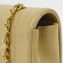 Pre Owned Chanel Lambskin Shoulder Bag