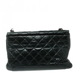 مملوكة مسبقًا Chanel Dark Green Quilted Leather Classic Flap Shoulder Bag