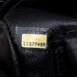 مملوكة مسبقًا حقيبة يد شانيل كراون CC جلد مبطن سوداء صغيرة